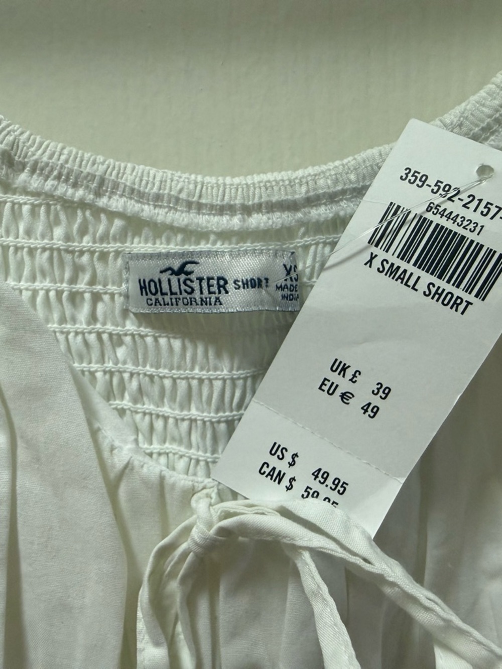 Hollister White Puff Sleeve Babydoll Dress - Picture 4 of 4